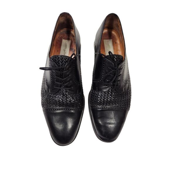 Men's Mezcal Black Leather San Juan Loafers Size 13 w/ Cedar Inserts - Picture 1 of 11